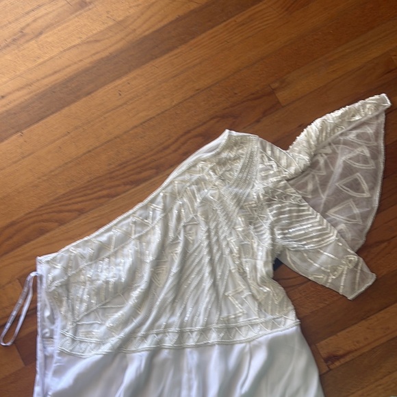 NWT Bridal Eloquii White One Shoulder Jumpsuit - Picture 2 of 14